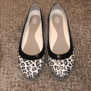 Crocs Leopard Print Ballet Shoe
